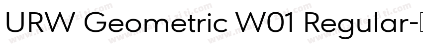 URW Geometric W01 Regular字体转换